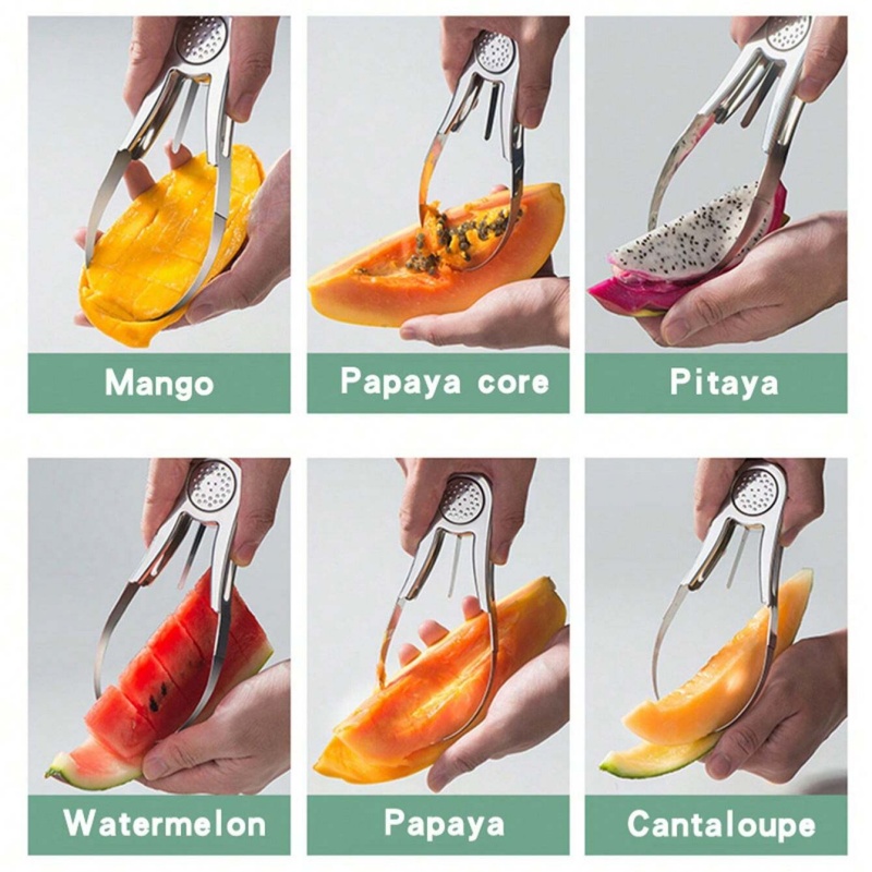Mango Splitter Tool - Cortador de mango de acero inoxidable,