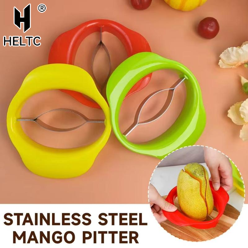 Mango Splitter Tool - Pelador de mango ergonómico, rebanador y