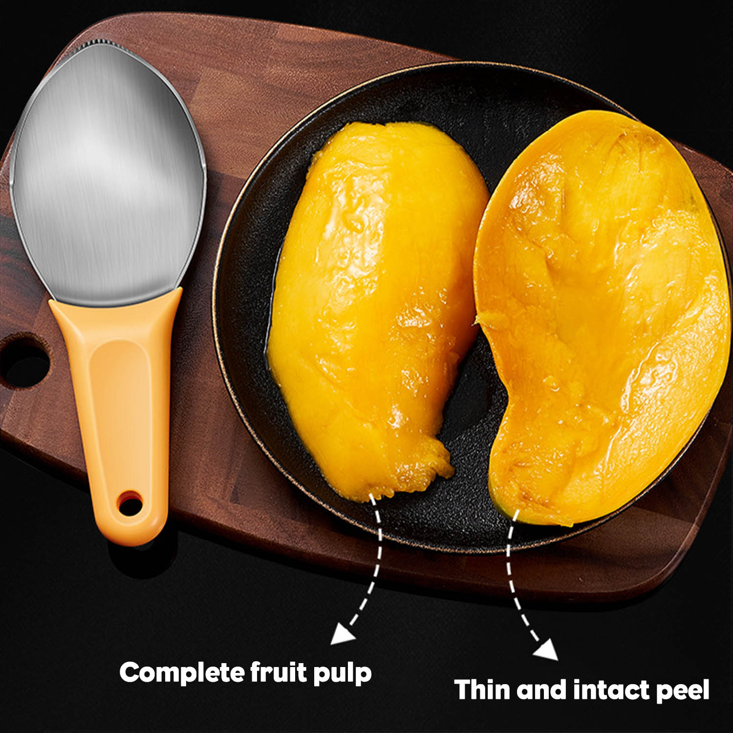 Cuchara peladora de frutas mul - Mango Splitter Tool reseña y precio