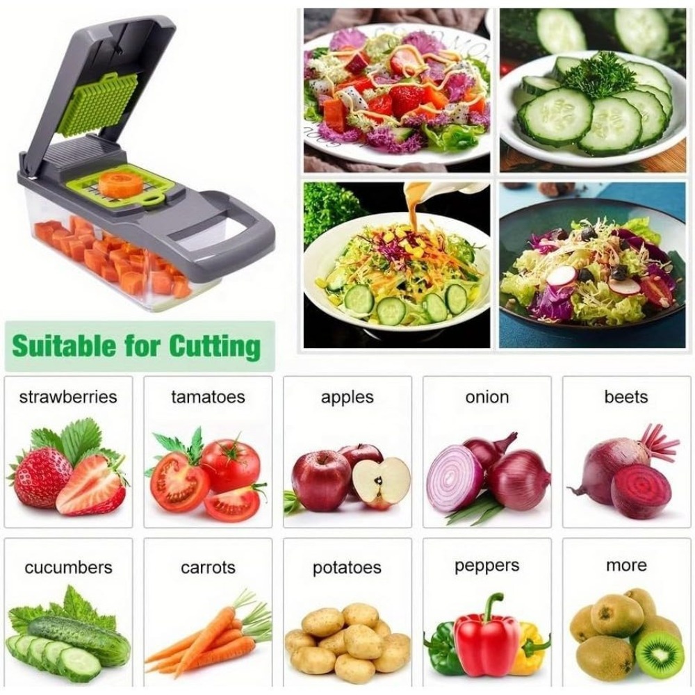 Cortador de Verduras 16 en 1,  - Mango Splitter Tool reseña y precio